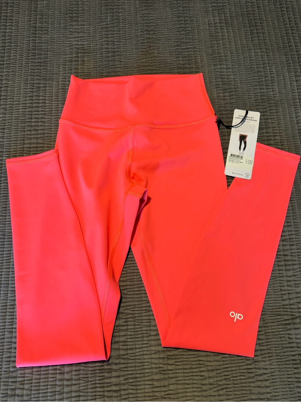 🆕 ALO Yoga High-Rise Airlift Hot Coral Leggings